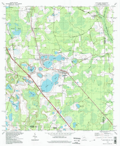 United States Geological Survey Lake Park, GA-FL (1994, 24000-Scale) digital map