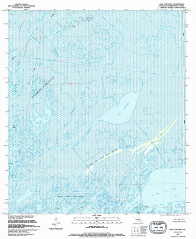 United States Geological Survey Lake Penchant, LA (1994, 24000-Scale) digital map