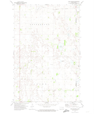 United States Geological Survey Lake Pickard, ND (1971, 24000-Scale) digital map