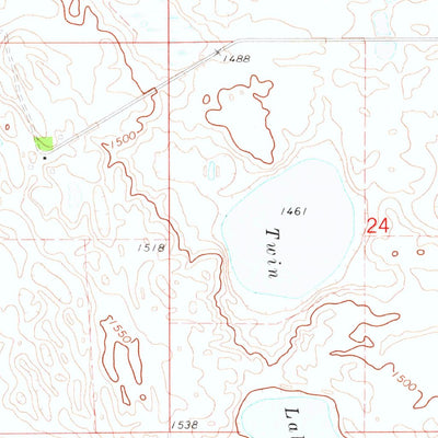 United States Geological Survey Lake Pickard, ND (1971, 24000-Scale) digital map