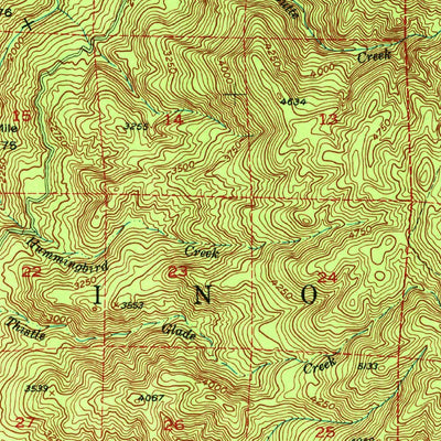 United States Geological Survey Lake Pillsbury, CA (1951, 62500-Scale) digital map