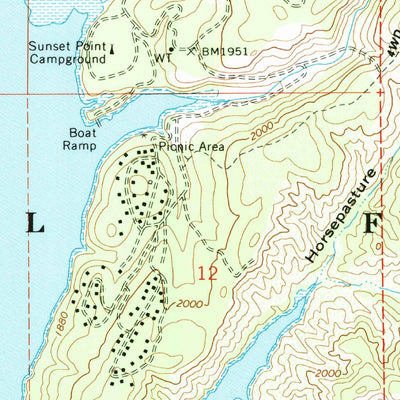United States Geological Survey Lake Pillsbury, CA (1967, 24000-Scale) digital map