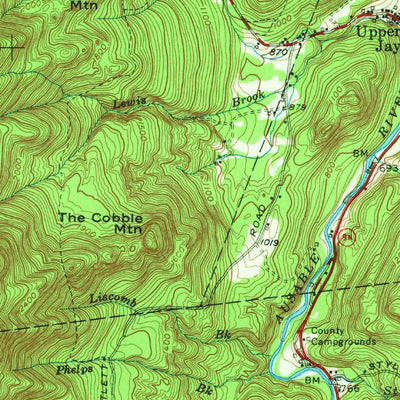United States Geological Survey Lake Placid, NY (1953, 62500-Scale) digital map