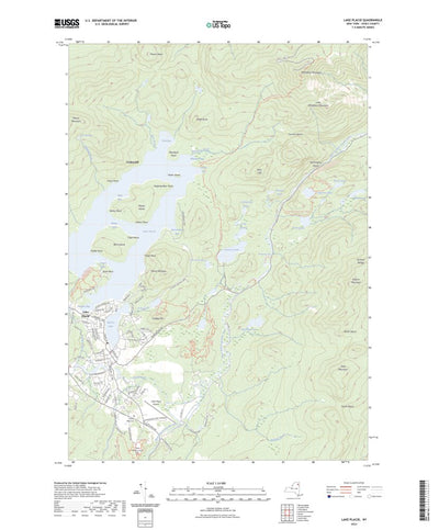 United States Geological Survey Lake Placid, NY (2023, 24000-Scale) digital map