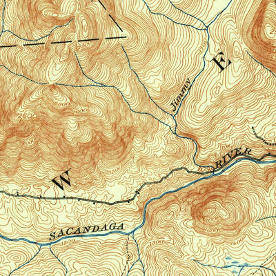 United States Geological Survey Lake Pleasant, NY (1907, 62500-Scale) digital map