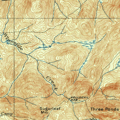 United States Geological Survey Lake Pleasant, NY (1907, 62500-Scale) digital map