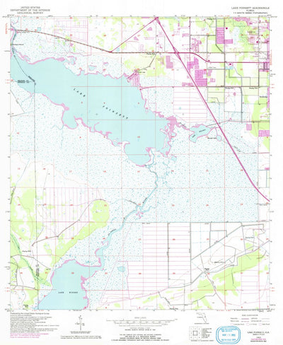United States Geological Survey Lake Poinsett, FL (1953, 24000-Scale) digital map