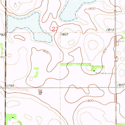 United States Geological Survey Lake Preston NE, SD (1968, 24000-Scale) digital map