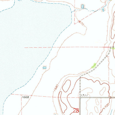 United States Geological Survey Lake Preston West, SD (1968, 24000-Scale) digital map