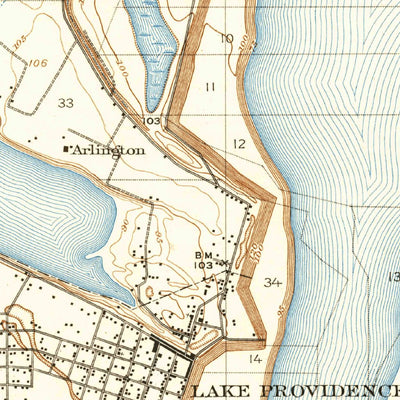 United States Geological Survey Lake Providence, LA-MS (1911, 31680-Scale) digital map
