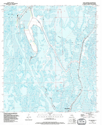 United States Geological Survey Lake Quitman, LA (1994, 24000-Scale) digital map