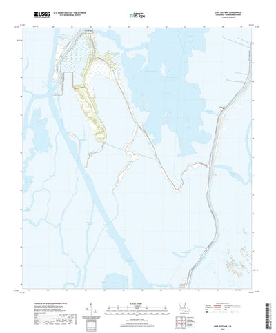 United States Geological Survey Lake Quitman, LA (2020, 24000-Scale) digital map
