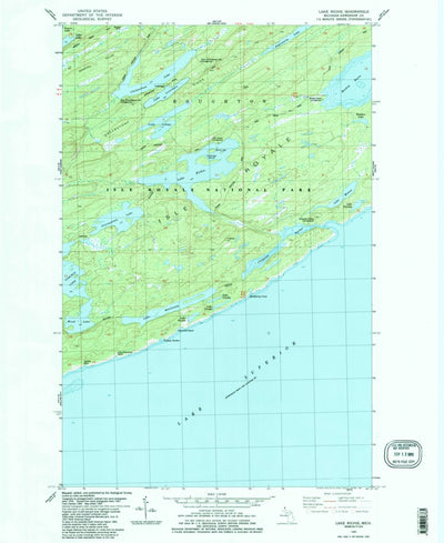 United States Geological Survey Lake Richie, MI (1985, 24000-Scale) digital map