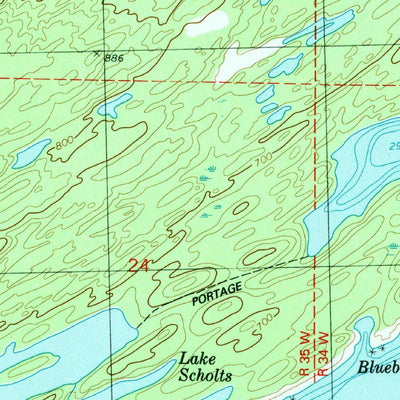 United States Geological Survey Lake Richie, MI (1985, 24000-Scale) digital map