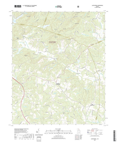 United States Geological Survey Lake Russell, GA (2020, 24000-Scale) digital map