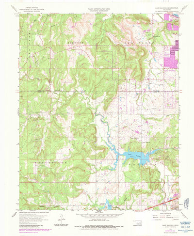 United States Geological Survey Lake Sahoma, OK (1959, 24000-Scale) digital map
