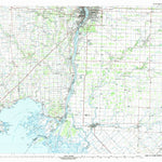 United States Geological Survey Lake Saint Clair North, MI (1981, 100000-Scale) digital map