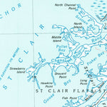 United States Geological Survey Lake Saint Clair North, MI (1981, 100000-Scale) digital map