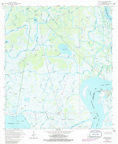 United States Geological Survey Lake Salve, LA (1966, 24000-Scale) digital map
