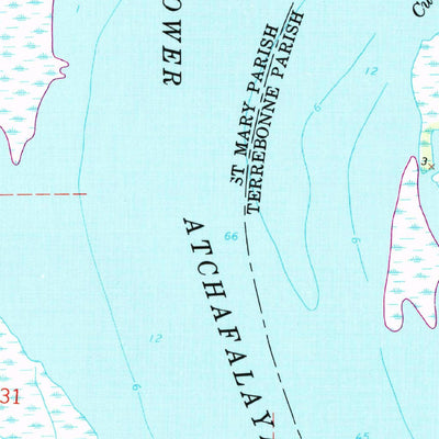 United States Geological Survey Lake Salve, LA (1966, 24000-Scale) digital map