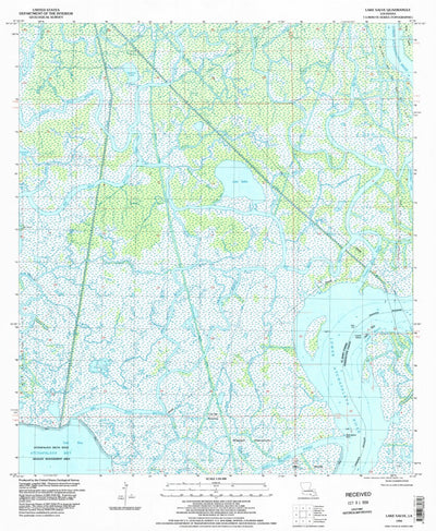 United States Geological Survey Lake Salve, LA (1994, 24000-Scale) digital map