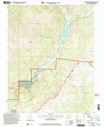 United States Geological Survey Lake San Cristobal, CO (2001, 24000-Scale) digital map