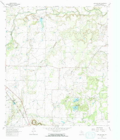 United States Geological Survey Lake San Tana, TX (1963, 24000-Scale) digital map