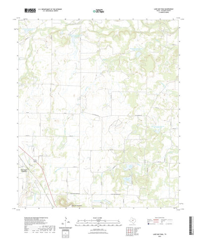 United States Geological Survey Lake San Tana, TX (2022, 24000-Scale) digital map