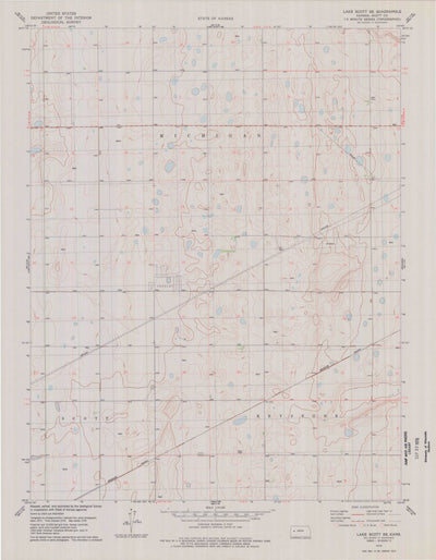 United States Geological Survey Lake Scott SE, KS (1978, 24000-Scale) digital map
