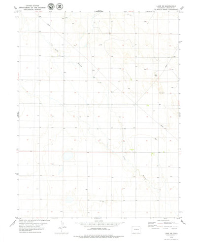 United States Geological Survey Lake SE, CO (1979, 24000-Scale) digital map