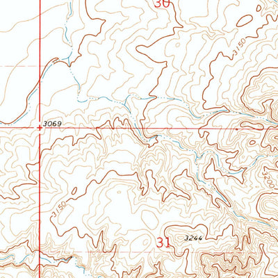 United States Geological Survey Lake Seventeen East, MT (1971, 24000-Scale) digital map