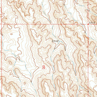United States Geological Survey Lake Seventeen East, MT (1971, 24000-Scale) digital map
