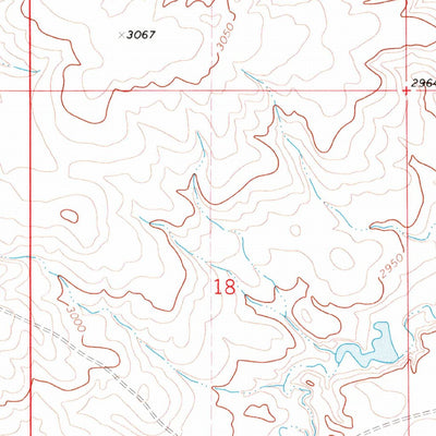United States Geological Survey Lake Seventeen NE, MT (1971, 24000-Scale) digital map