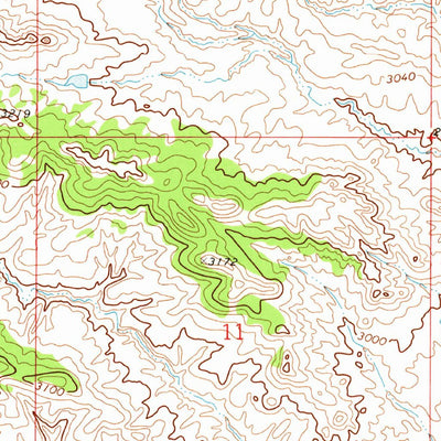United States Geological Survey Lake Seventeen West, MT (1971, 24000-Scale) digital map