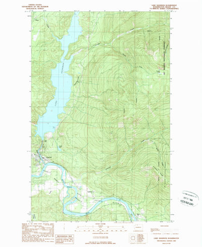 United States Geological Survey Lake Shannon, WA (1989, 24000-Scale) digital map
