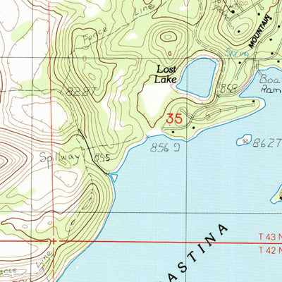 United States Geological Survey Lake Shastina, CA (1984, 24000-Scale) digital map