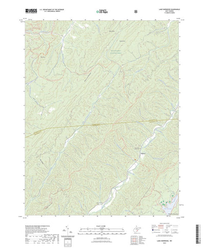 United States Geological Survey Lake Sherwood, WV (2023, 24000-Scale) digital map