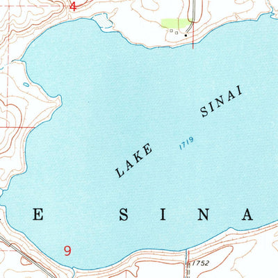 United States Geological Survey Lake Sinai, SD (1968, 24000-Scale) digital map