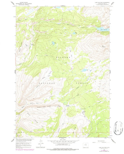 United States Geological Survey Lake Solitude, WY (1960, 24000-Scale) digital map