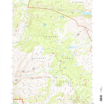 United States Geological Survey Lake Solitude, WY (1993, 24000-Scale) digital map