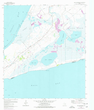 United States Geological Survey Lake Stephenson, TX (1961, 24000-Scale) digital map