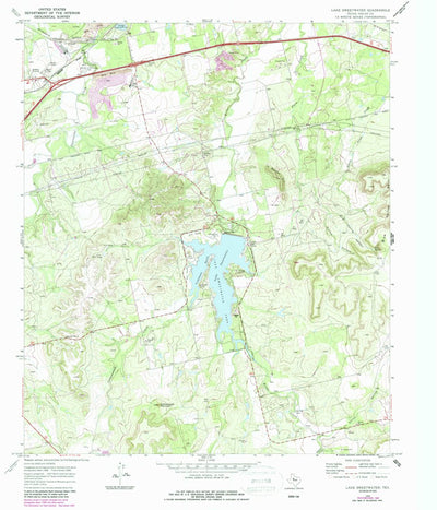 United States Geological Survey Lake Sweetwater, TX (1969, 24000-Scale) digital map