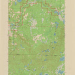 United States Geological Survey Lake Tahkodah, WI (1971, 24000-Scale) digital map