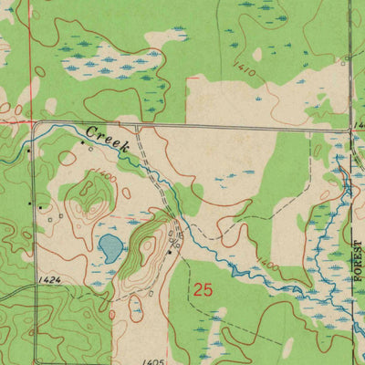 United States Geological Survey Lake Tahkodah, WI (1971, 24000-Scale) digital map
