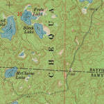 United States Geological Survey Lake Tahkodah, WI (1971, 24000-Scale) digital map