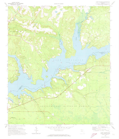 United States Geological Survey Lake Talquin, FL (1972, 24000-Scale) digital map