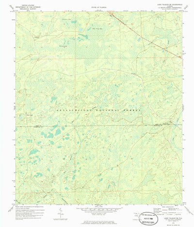 United States Geological Survey Lake Talquin SE, FL (1972, 24000-Scale) digital map