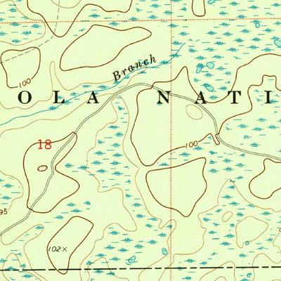 United States Geological Survey Lake Talquin SE, FL (1972, 24000-Scale) digital map