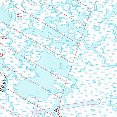 United States Geological Survey Lake Tambour, LA (1964, 24000-Scale) digital map