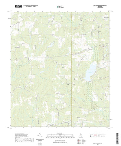 United States Geological Survey Lake Tangipahoa, MS (2020, 24000-Scale) digital map